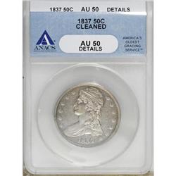 1837 50C AU50 ANACS