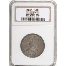 1837 50C AU50 NGC