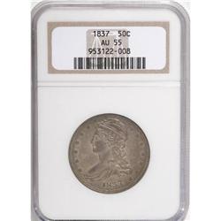 1837 50C AU55 NGC