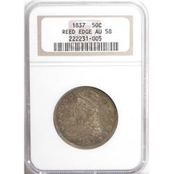 1837 50C AU58 NGC