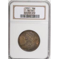 1837 50C AU58 NGC