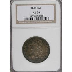 1838 50C AU58 NGC