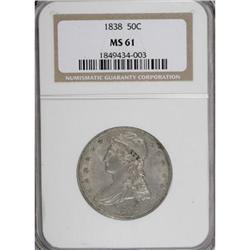 1838 50C MS61 NGC