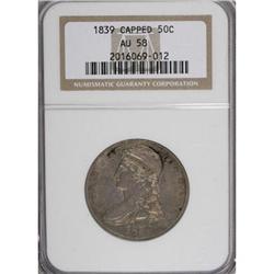 1839 50C AU58 NGC