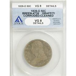 1839-O 50C VG8 ANACS
