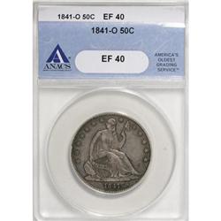 1841-O 50C XF40 ANACS