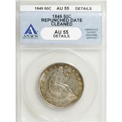 1849 50C AU55 ANACS