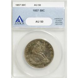 1857 50C AU50 ANACS