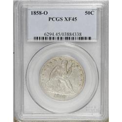 1858-O 50C XF45 PCGS