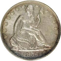 1859-O 50C AU58 ANACS