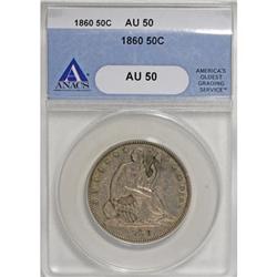 1860 50C AU50 ANACS