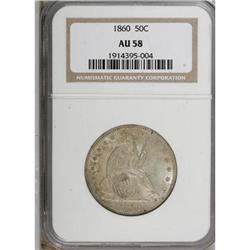 1860 50C AU58 NGC