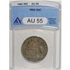 Image 1 : 1862 50C AU55 ANACS
