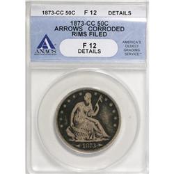1873-CC 50C Arrows F12 ANACS