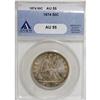 Image 1 : 1874 50C Arrows AU55 ANACS