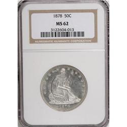 1878 50C MS62 NGC
