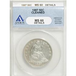 1887 50C MS60 ANACS