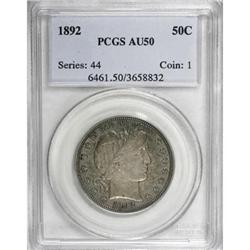 1892 50C AU50 PCGS