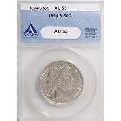 1894-S 50C AU53 ANACS