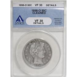 1898-O 50C VF30 ANACS