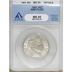 1901 50C MS60 ANACS