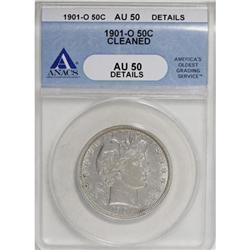 1901-O 50C AU50 ANACS