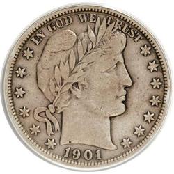 1901-S 50C VF20 ANACS