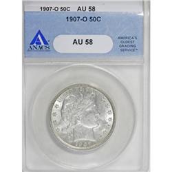 1907-O 50C AU58 ANACS