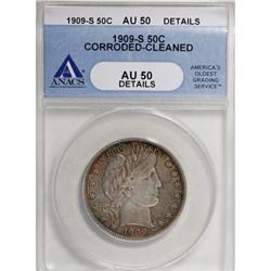 1909-S 50C AU50 ANACS