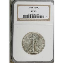 1918-S 50C XF45 NGC
