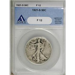1921-S 50C F12 ANACS