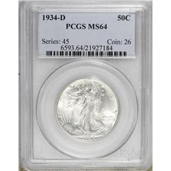 1934-D 50C MS64 PCGS