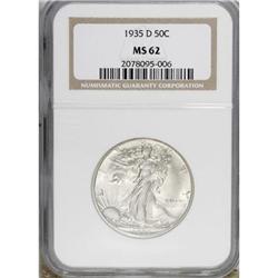 1935-D 50C MS62 NGC