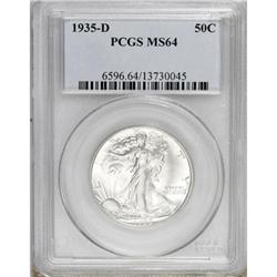 1935-D 50C MS64 PCGS