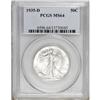 Image 1 : 1935-D 50C MS64 PCGS