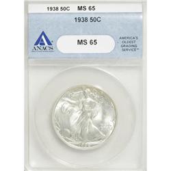 1938 50C MS65 ANACS