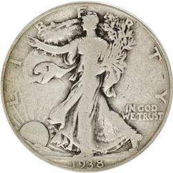 1938-D 50C VG10 ANACS