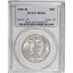 1941-D 50C MS66 PCGS