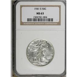 1941-S 50C MS63 NGC
