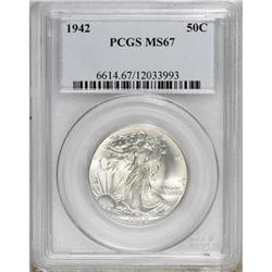 1942 50C MS67 PCGS
