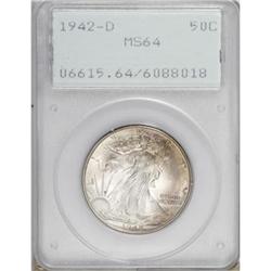 1942-D 50C MS64 PCGS