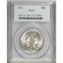 1943 50C MS64 PCGS