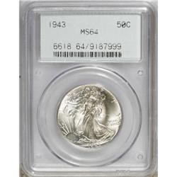 1943 50C MS64 PCGS