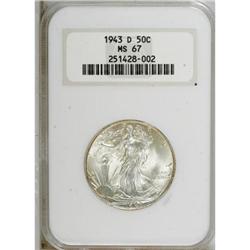 1943-D 50C MS67 NGC