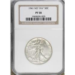 1941 50C PR58 NGC