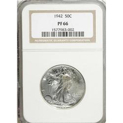 1942 50C PR66 NGC