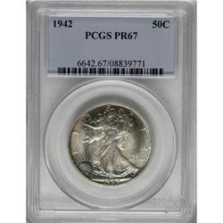 1942 50C PR67 PCGS