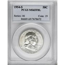1954-S 50C Full Bell Lines MS65 PCGS
