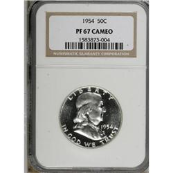 1954 50C Cameo PR67 NGC