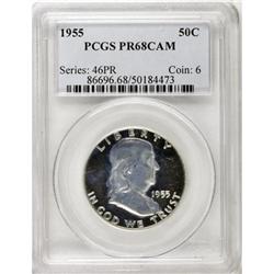 1955 50C Cameo PR68 PCGS